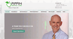 Desktop Screenshot of pippindentalcare.com