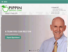 Tablet Screenshot of pippindentalcare.com